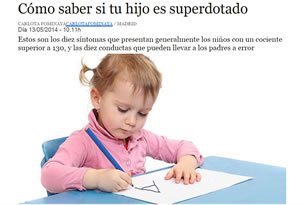 Cómo saber  si tu hijo es superdotado, documento a descargar